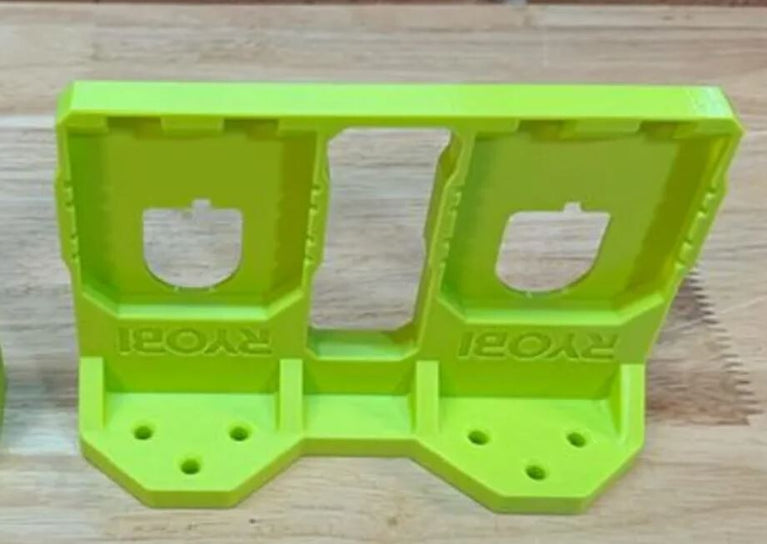Ryobi One+ 18V Battery Mount - Secure Storage Solution - 3D Printed