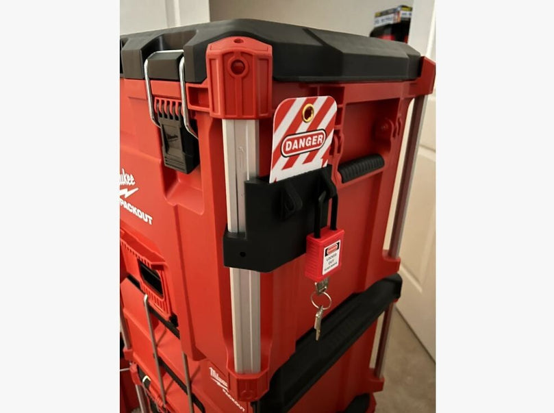 Milwaukee Packout Lockout Tagout Holder – Secure LOTO Storage for Packout Rails