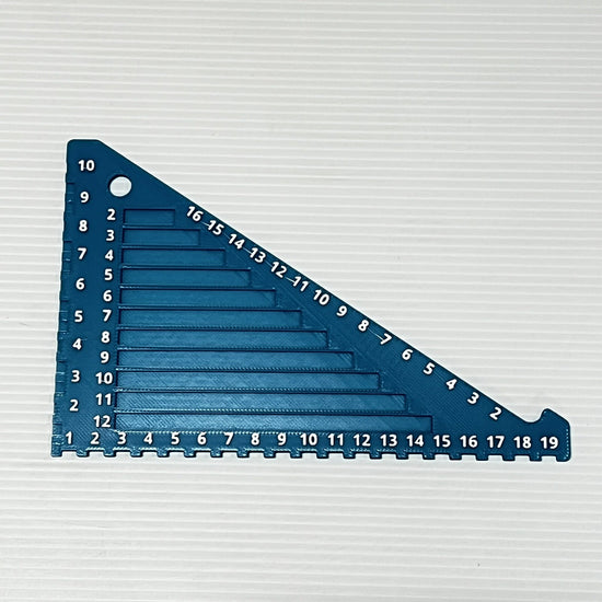 Brick Ruler Triangle Tool Measures LEGO parts 3D PRINTED