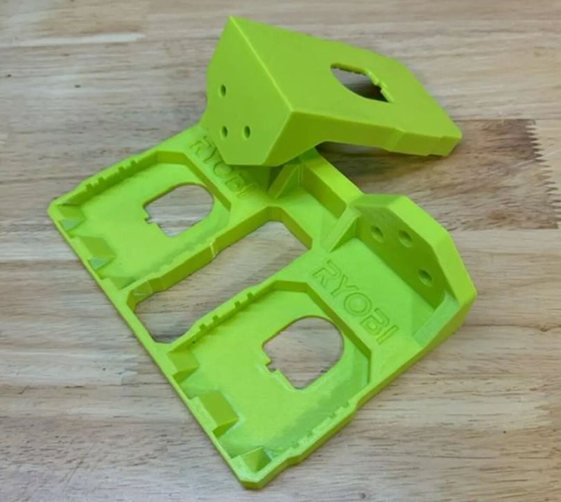 Ryobi One+ 18V Battery Mount - Secure Storage Solution - 3D Printed