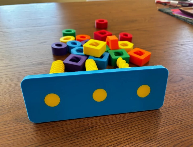 Spinning Shapes Children's Toy – Fun & Sensory Engagement -  3D Printed