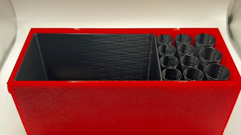 Milwaukee Toolbox Pen Holder - 3D Printed Desk Organizer  - Lid or No Lid Option