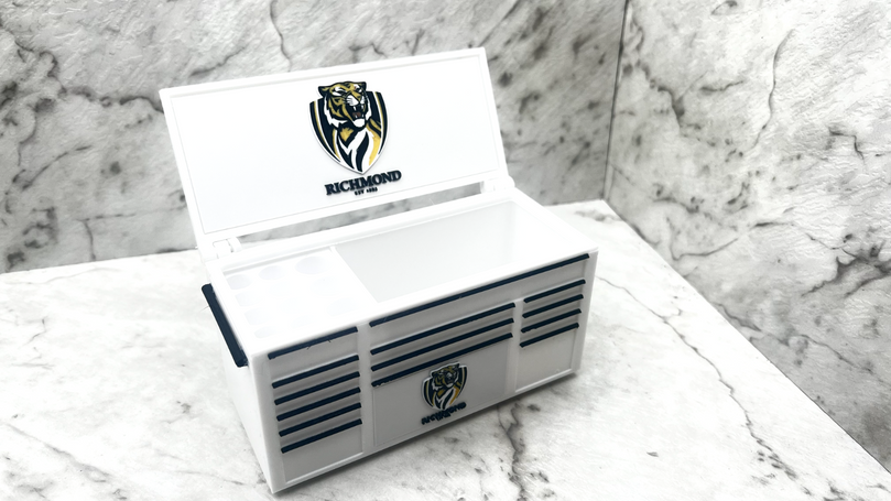 AFL Richmond  Toolbox Pen Holder - 3D Printed Desk Organizer