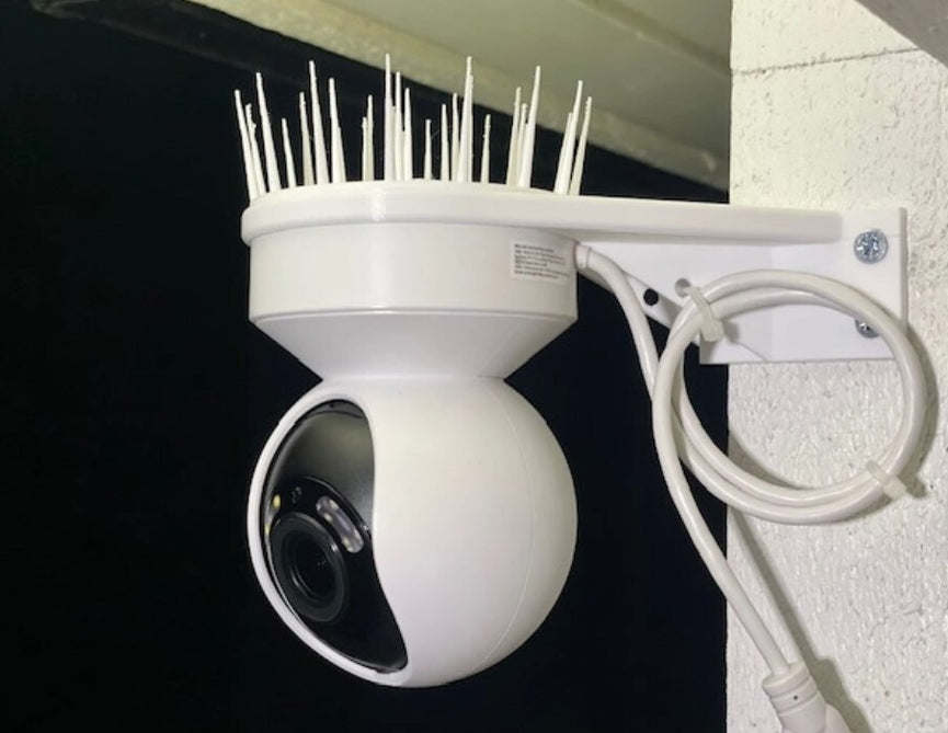 Reolink E1 Outdoor Camera Mount with Bird Control Spikes - 3D Printed