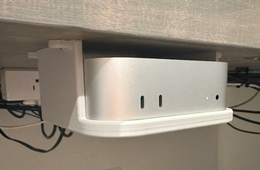 Under-Desk Mount for M4 Mac Mini (November 2024 Release) -  3D Printed
