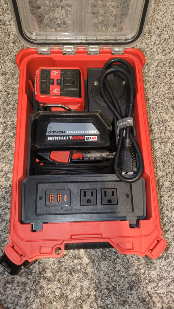 Milwaukee M18 Top-Off PACKOUT Charger & Storage Box