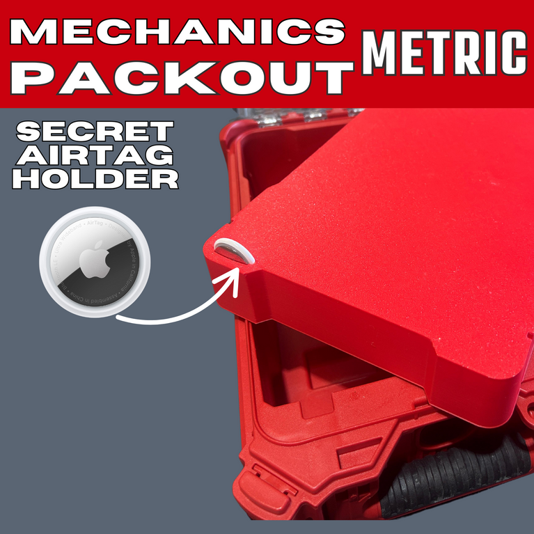 Mechanics Packout Tray – Metric (3D Printed Insert for Milwaukee Packout Compact Organizer)