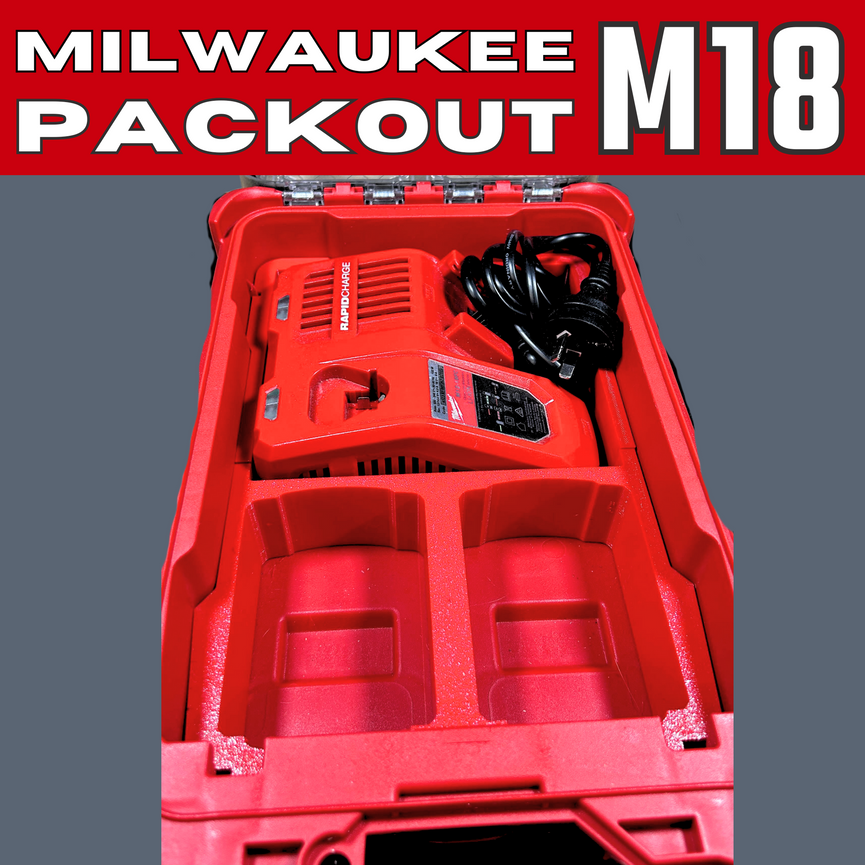 Milwaukee PACKOUT M18 Battery Charger Organiser & Storage