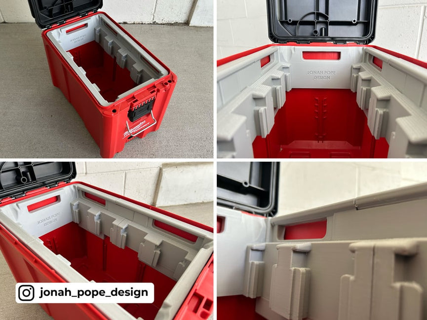 Milwaukee M18 Battery Rack Upper for Fits Milwaukee PACKOUT Compact Tool Box Battery...