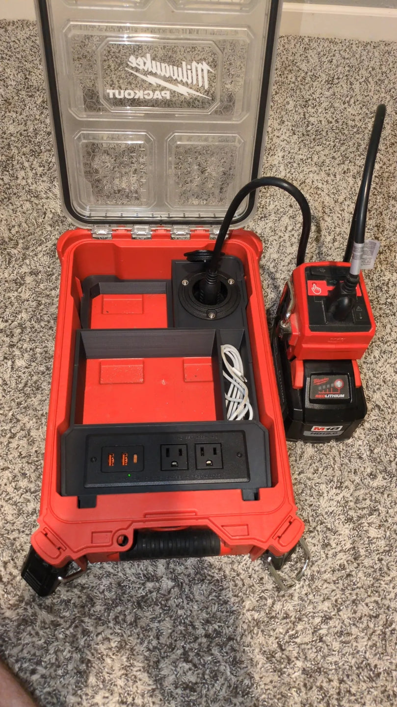 Milwaukee M18 Top-Off PACKOUT Charger & Storage Box