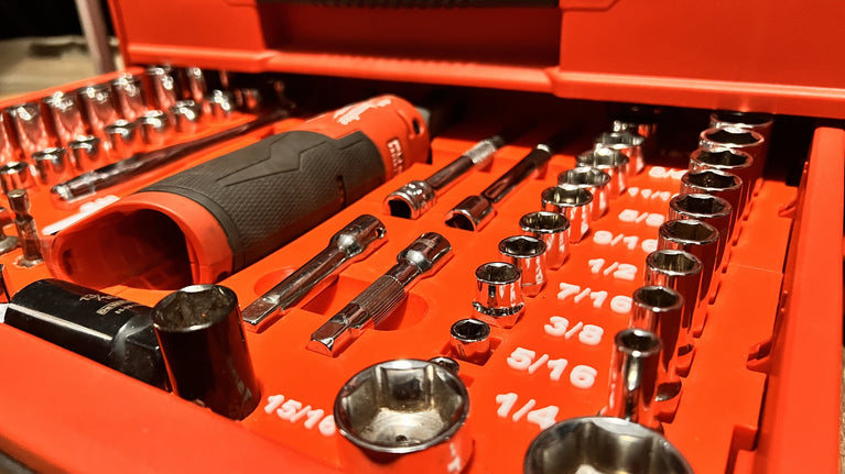 Milwaukee 56 Piece Plus 11 Socket Set PACKOUT Drawer Insert - PACKOUT Insert