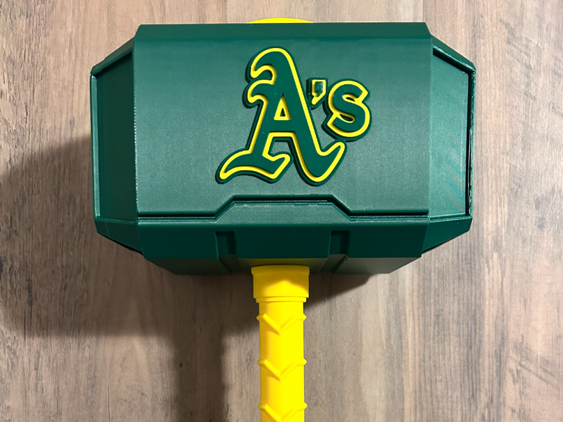 Oakland Athletics Eclipse Mjolnir - Thor's Hammer - Battery Storage Insert
