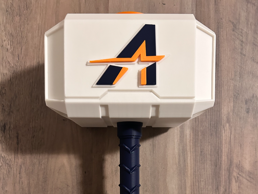 Houston Astros City Connect Mjolnir - Thor's Hammer - Battery Storage Insert