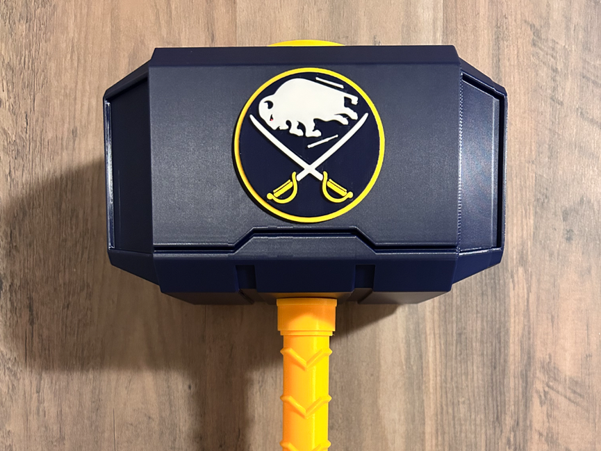 Buffalo Sabres Mjolnir - Thor's Hammer - Battery Storage Insert - Tool Insert