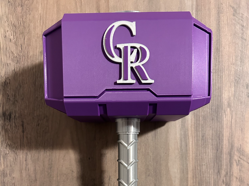 Colorado Rockies Mjolnir - Thor's Hammer - Battery Storage Insert