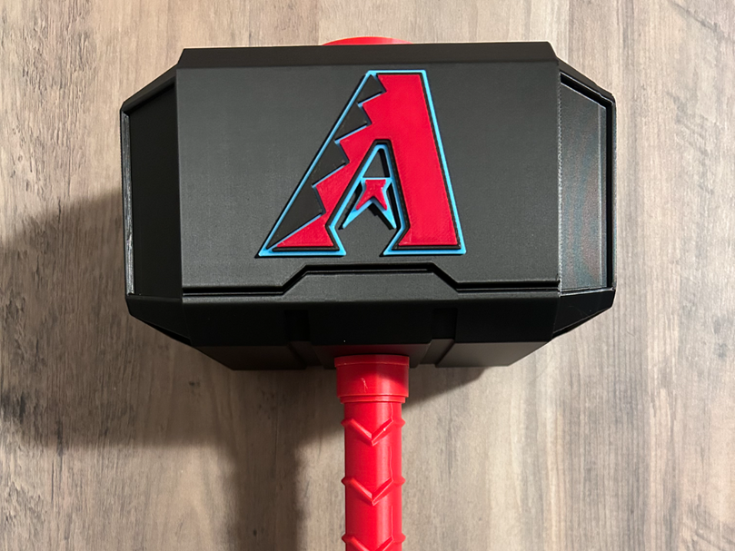 Arizona Diamondbacks Mjolnir - Thor's Hammer - Battery Storage Insert