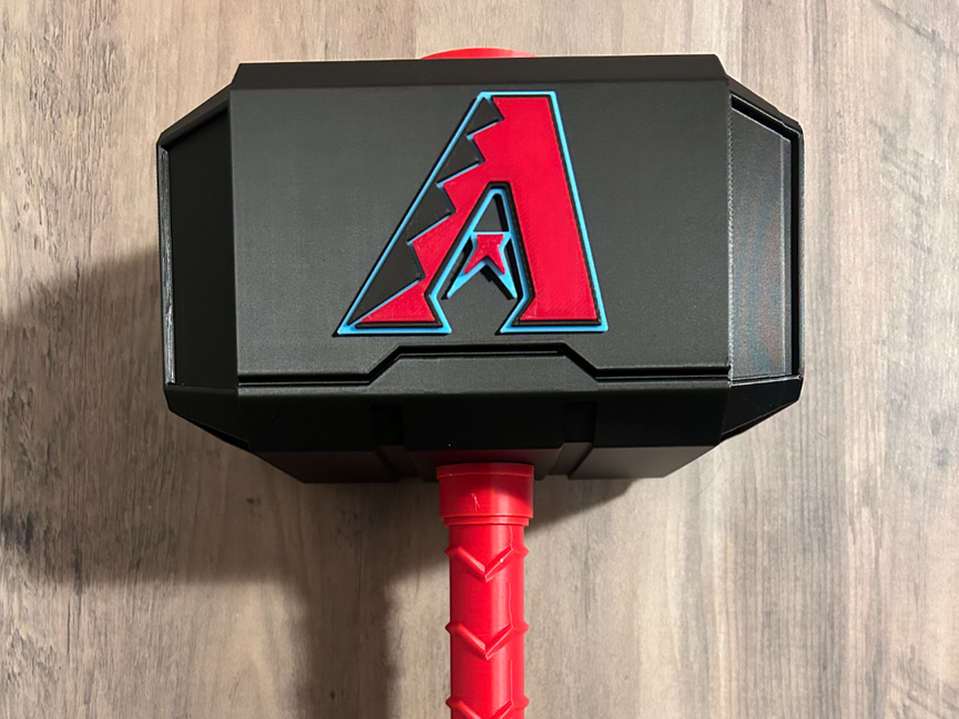 Arizona Diamondbacks Mjolnir - Thor's Hammer - Battery Storage Insert