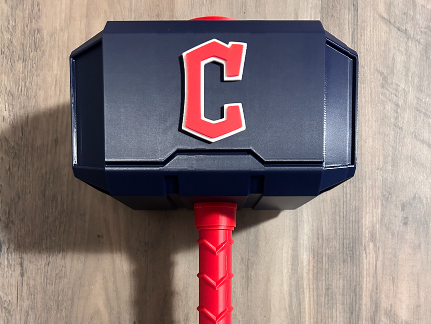Cleveland Guardians Mjolnir - Thor's Hammer - Battery Storage Insert