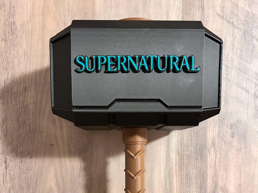 Supernatural Mjolnir - Thor's Hammer - Battery Storage Insert - Tool Insert