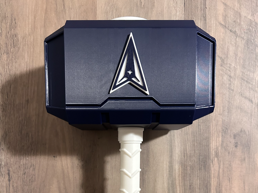 Us Space Force Mjolnir - Thor's Hammer - Battery Storage Insert - Tool Insert