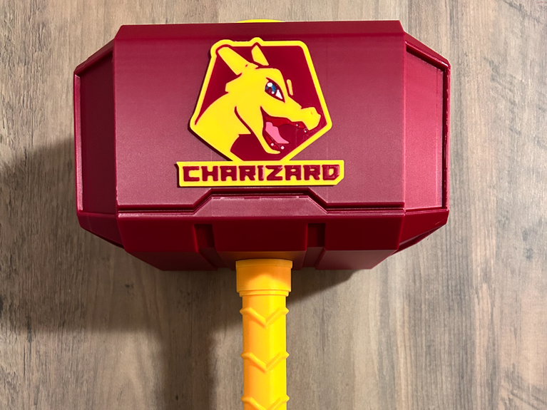 Charizard Mjolnir - Thor's Hammer - Battery Storage Insert - Tool Insert