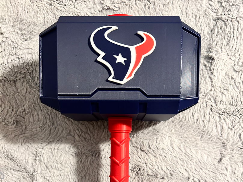 Houston Texans Eclipse Alt Mjolnir - Thor's Hammer - Battery Storage Insert