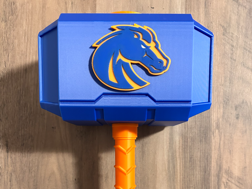 Boise State Broncos Mjolnir - Thor's Hammer - Battery Storage Insert