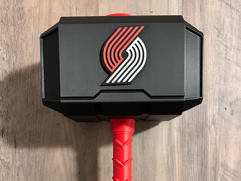 Portland Trail Blazers Mjolnir - Thor's Hammer - Battery Storage Insert