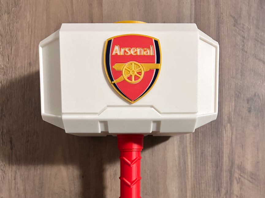 Arsenal Fc Mjolnir - Thor's Hammer - Battery Storage Insert - Tool Insert