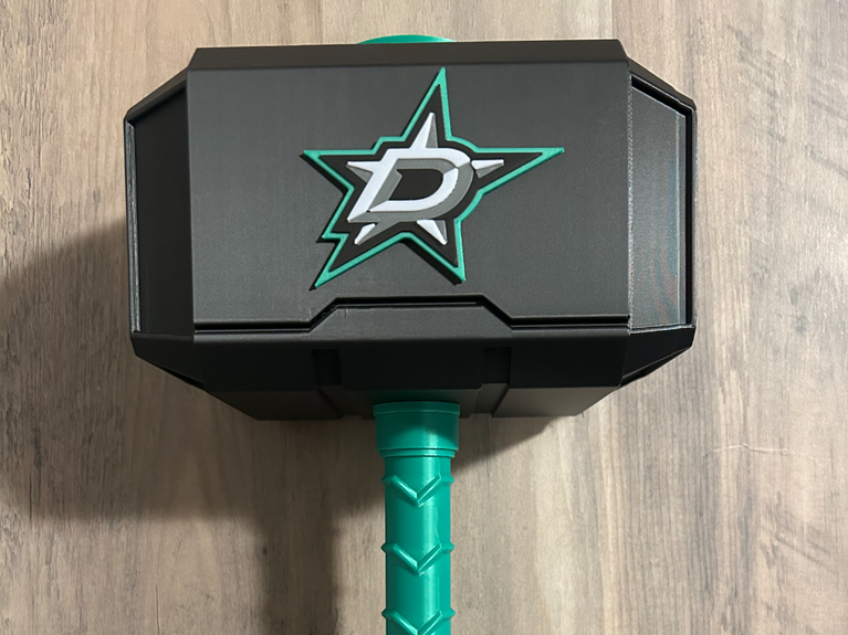 Dallas Stars Mjolnir - Thor's Hammer - Battery Storage Insert - Tool Insert