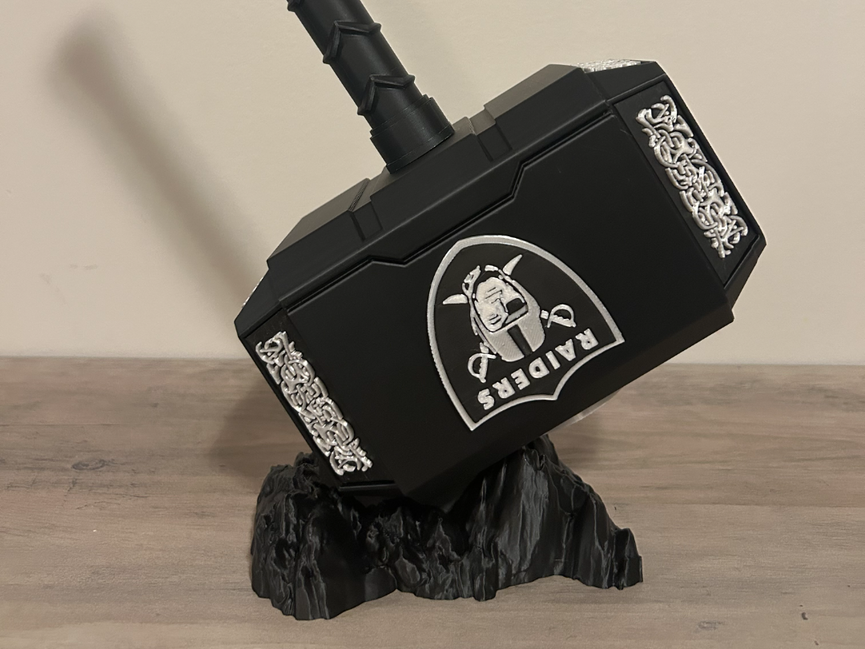 Las Vegas Raiders Eclipse Mjolnir - Thor's Hammer - Battery Storage Insert