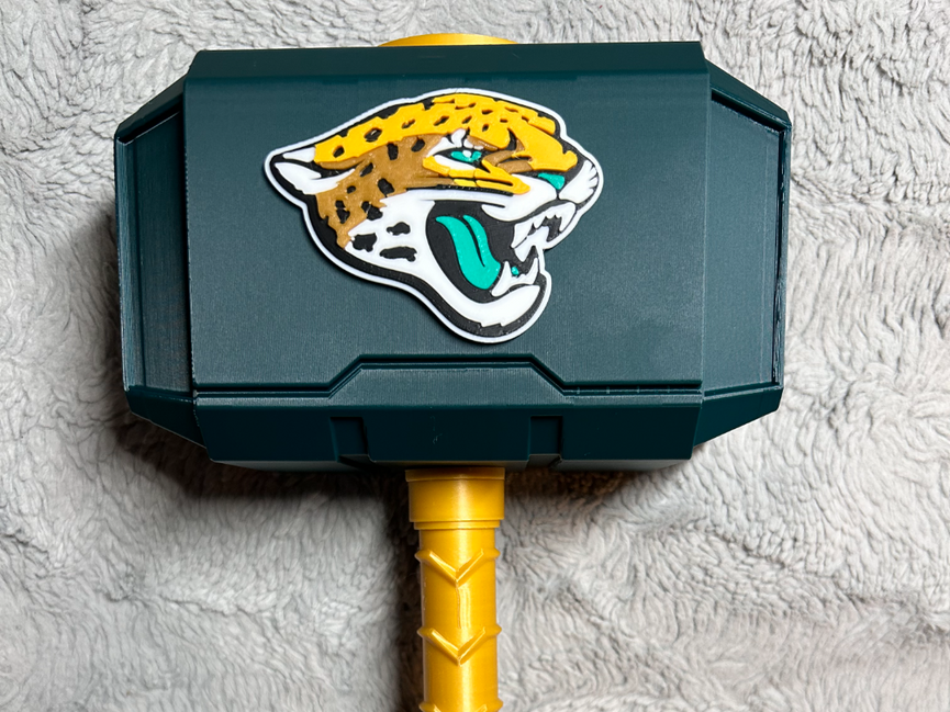Jacksonville Jaguars Eclipse Mjolnir - Thor's Hammer - Battery Storage Insert