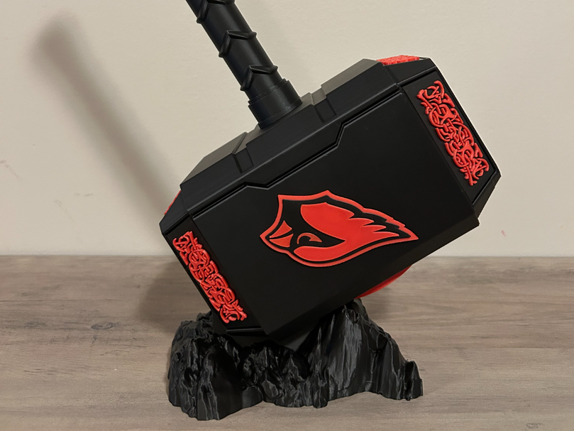 Arizona Cardinals Eclipse Mjolnir - Thor's Hammer - Battery Storage Insert