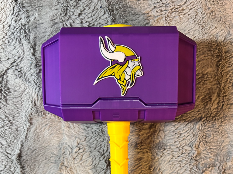 Minnesota Vikings Eclipse Mjolnir - Thor's Hammer - Battery Storage Insert
