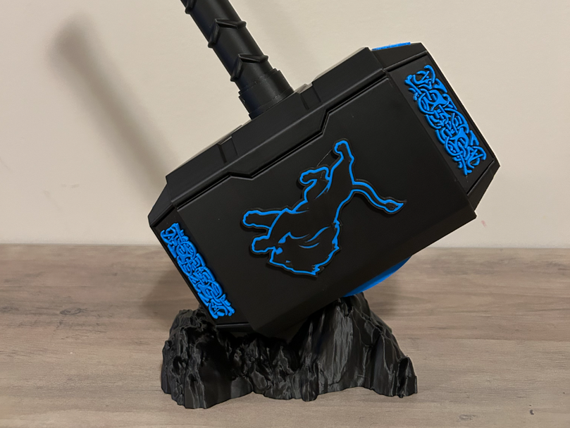 Detroit Lions Eclipse Mjolnir - Thor's Hammer - Battery Storage Insert