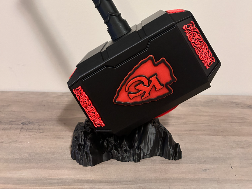 Milwaukee Kansas City Chiefs Eclipse Mjolnir - Thor's Hammer - Battery Storage