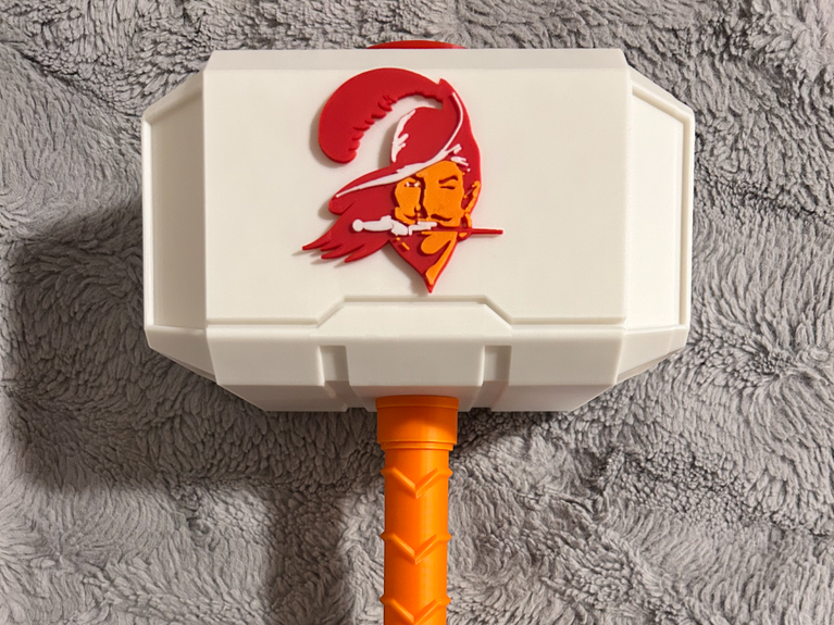 Tampa Bay Buccaneers Throwback Mjolnir Thor's Hammer