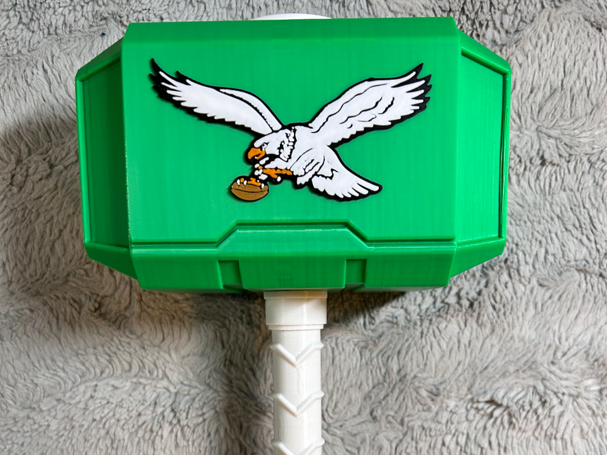 Philadelphia Eagles Throwback Mjolnir Thor's Hammer