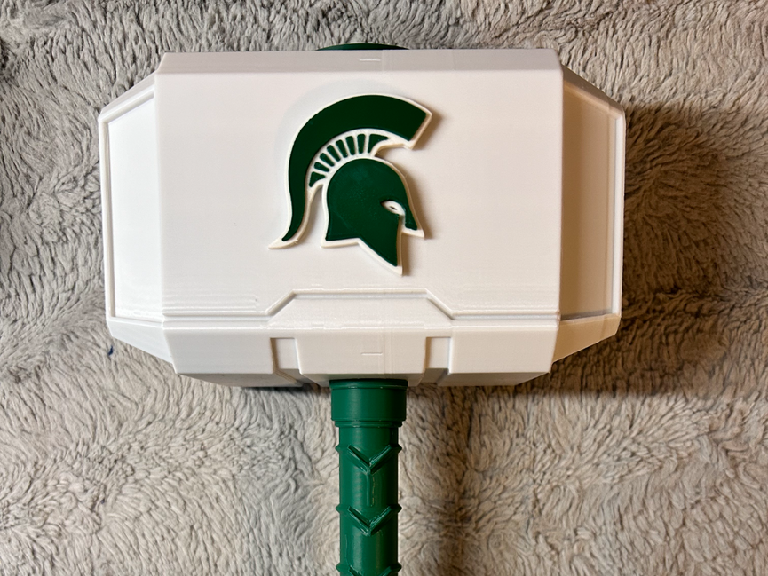 Michigan State Spartans Mjolnir Thor's Hammer