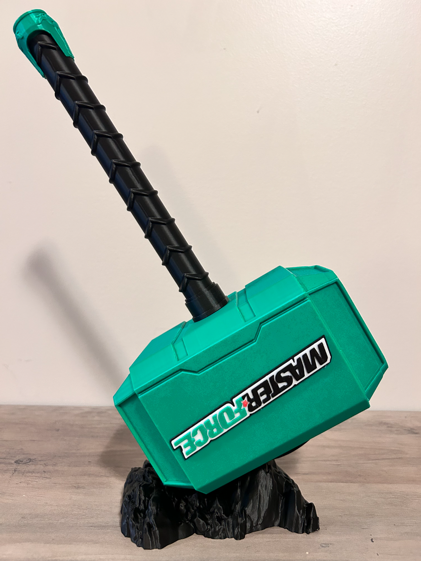 Masterforce Inspired Novelty Hammer Prop - Battery Storage Insert