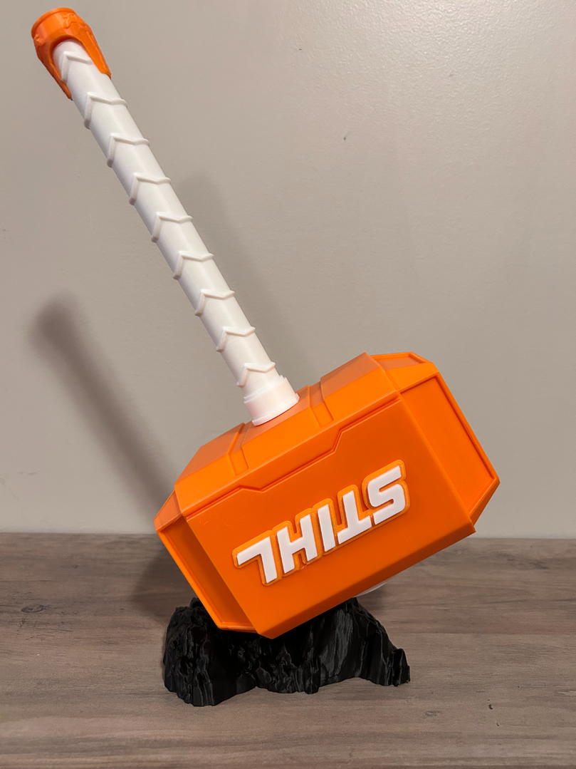 Stihl Inspired Novelty Hammer Prop - Battery Storage Insert - Tool Insert