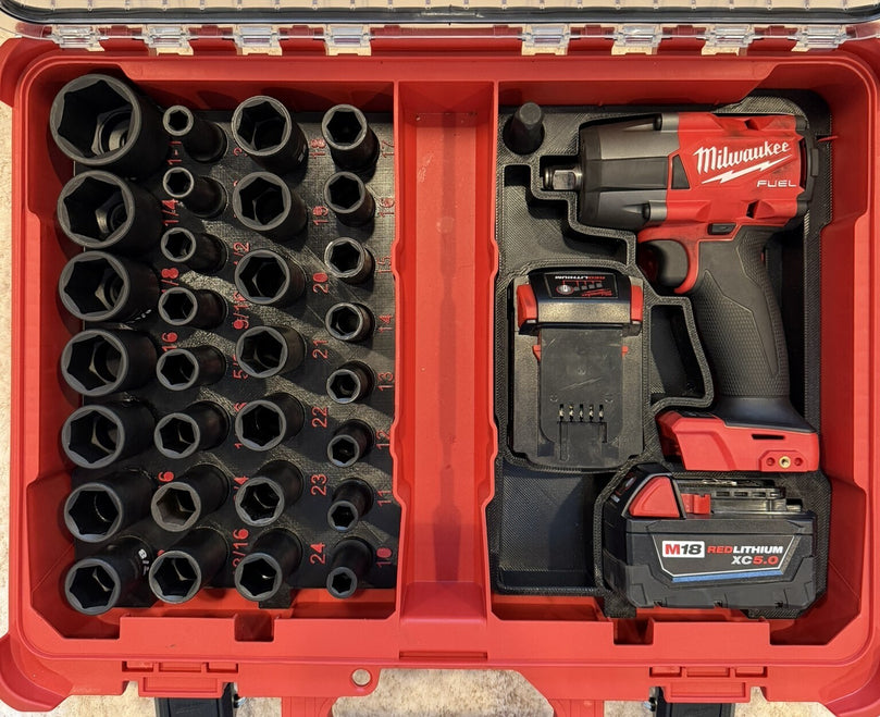 Milwaukee PACKOUT Sockets and 1/2 Impact Insert