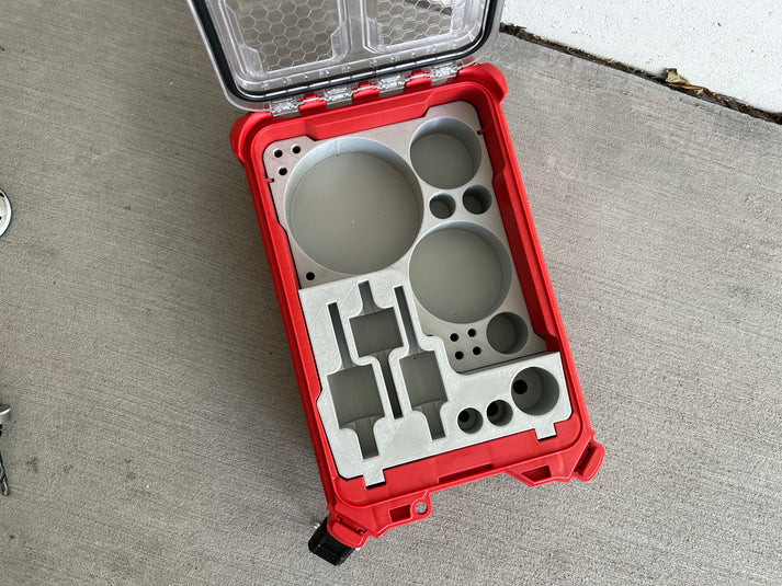 Packout Hole-Saw Insert for Milwaukee Compact Organiser