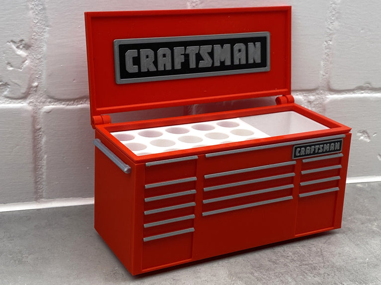 Craftsman Inspired Mini Toolbox Caddy - Battery Storage Insert - Tool Insert