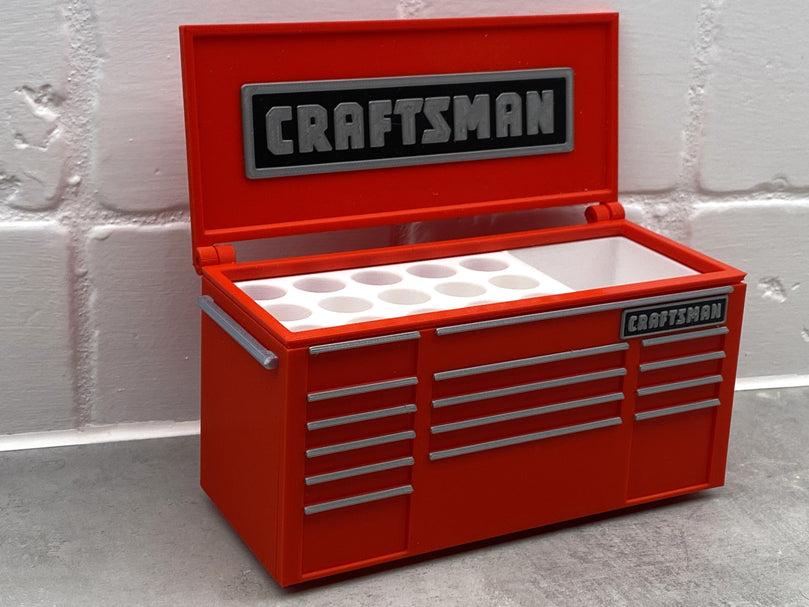 Craftsman Inspired Mini Toolbox Caddy - Battery Storage Insert - Tool Insert