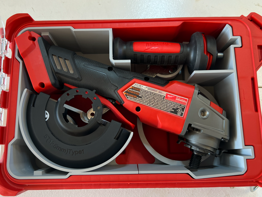 Milwaukee PACKOUT Compact Organiser 48 - 22 - 8435 M18 Angle Grinder Insert
