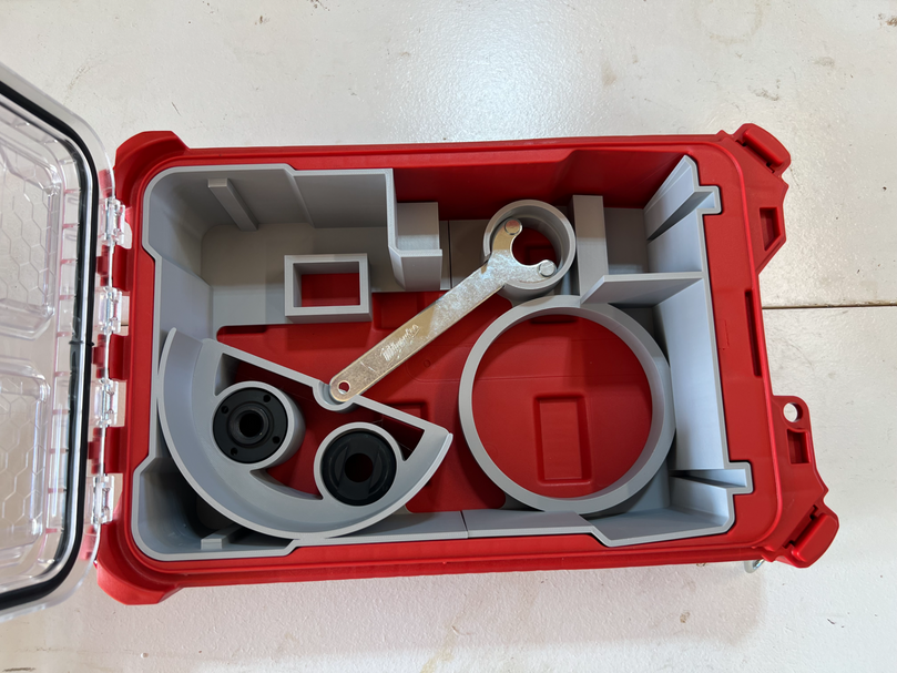 Milwaukee PACKOUT Compact Organiser 48 - 22 - 8435 M18 Angle Grinder Insert
