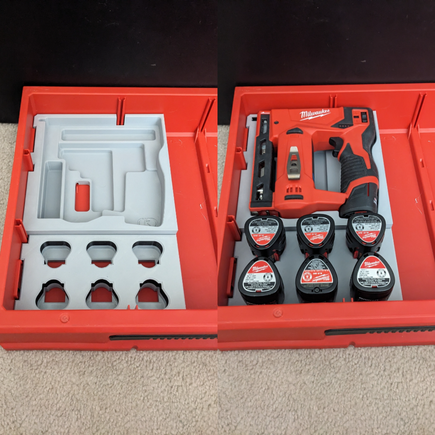 Milwaukee PACKOUT Insert for Milwaukee M12 Stapler