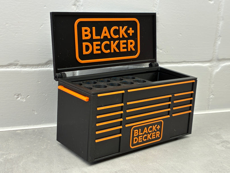 Black + Decker Inspired Mini Toolbox Caddy - Battery Storage Insert