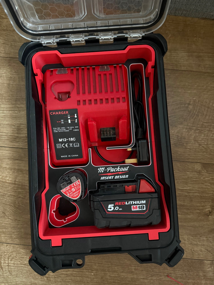 Milwaukee PACKOUT Charger Insert for M12 and M18 Batteries - PACKOUT Insert